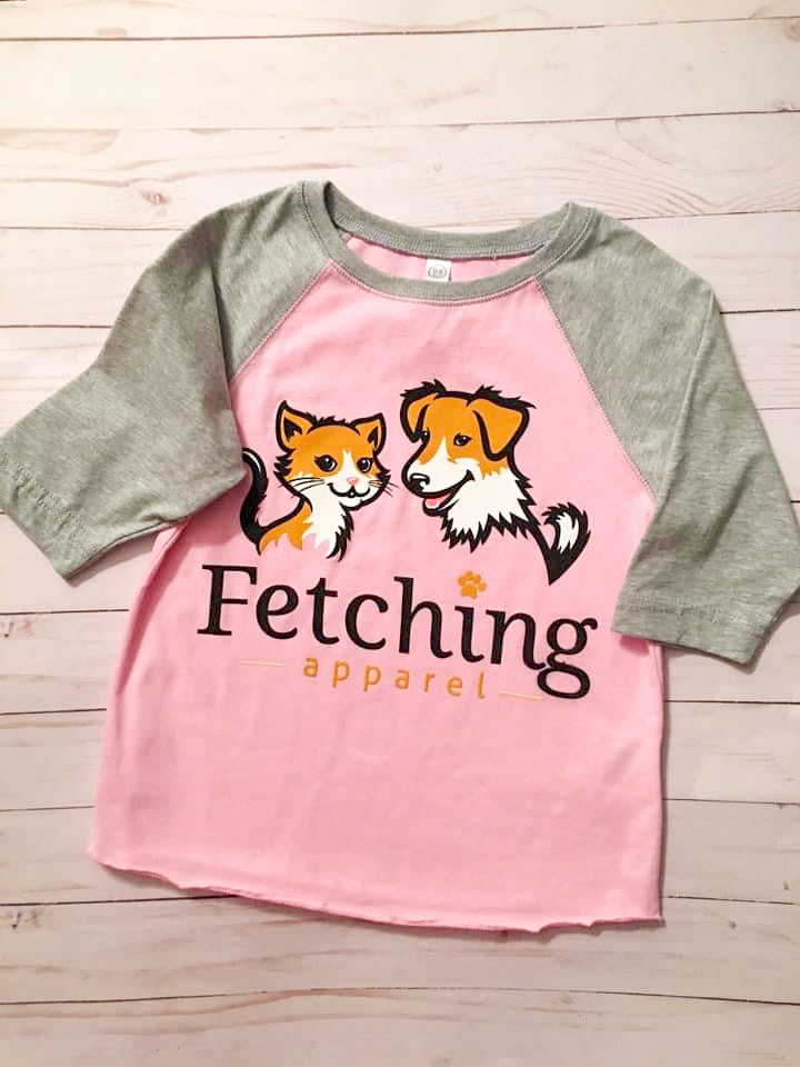 Cat & Dog Baseball Tee