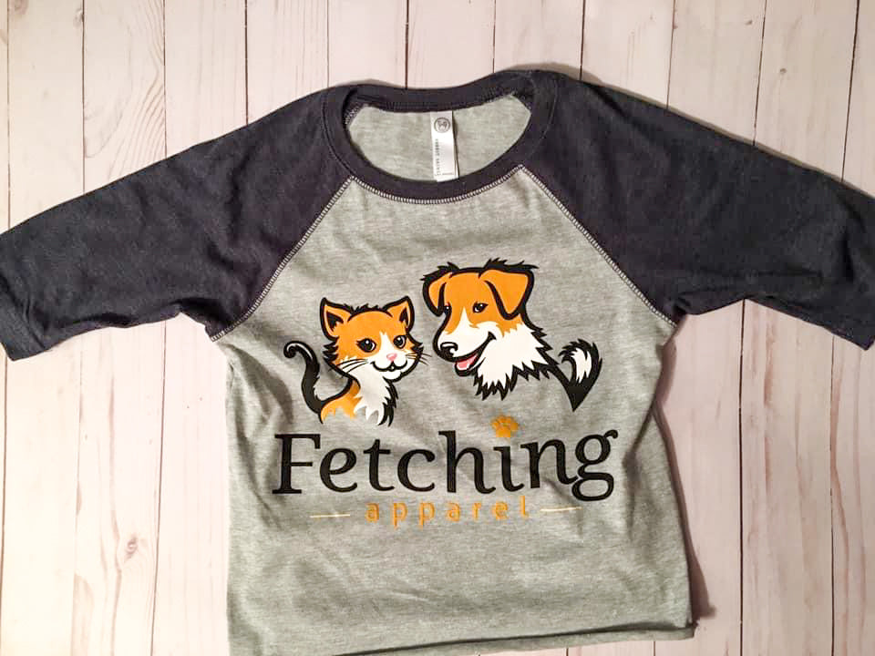 Cat & Dog Baseball Tee