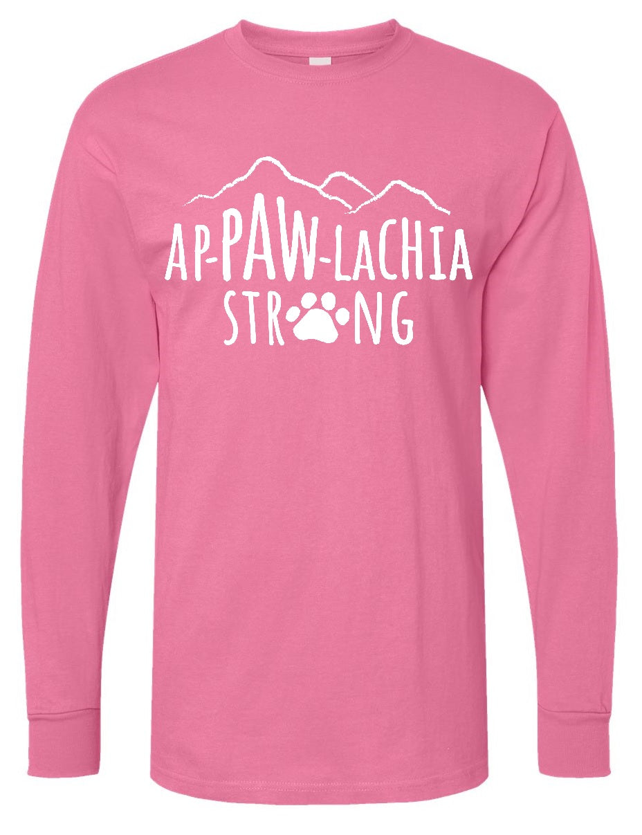Ap-PAW-lachia Strong Long Sleeve Tees (we'll send you a FREE APPAWLACHIA STRONG STICKER when you order this week. Must add sticker to cart & use code: STICKER.)