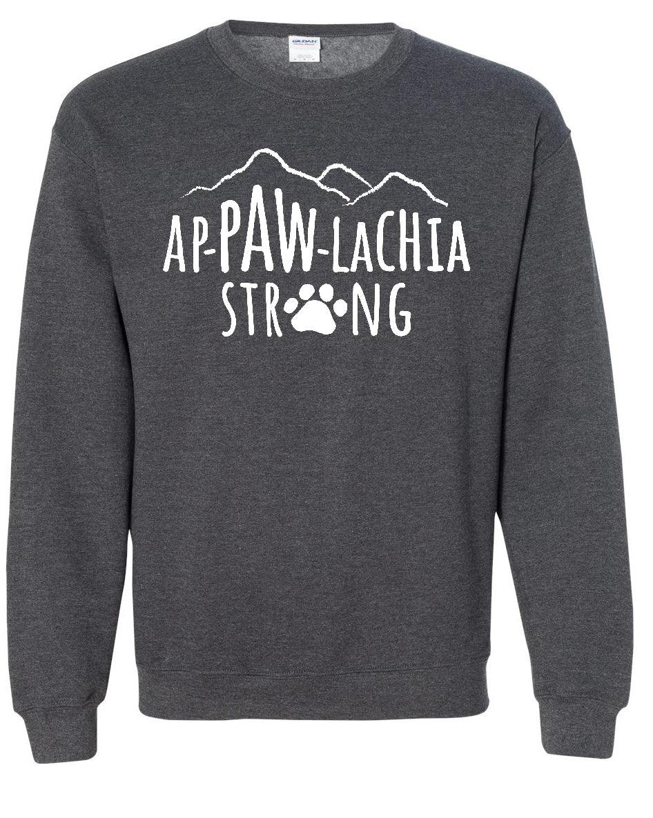 Ap-PAW-lachia Strong Sweatshirts (we'll send you a FREE APPAWLACHIA STRONG STICKER when you order this week. Must add sticker to cart & use code: STICKER.)
