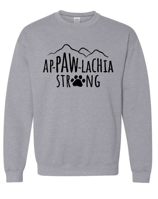 Ap-PAW-lachia Strong Sweatshirts (we'll send you a FREE APPAWLACHIA STRONG STICKER when you order this week. Must add sticker to cart & use code: STICKER.)
