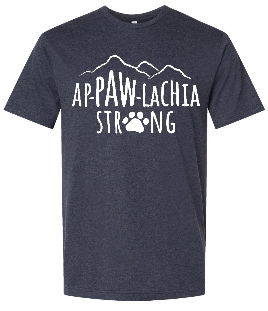Ap-PAW-lachia Strong Tees (we'll send you a FREE APPAWLACHIA STRONG STICKER when you order this week. Must add sticker to cart & use code: STICKER.)