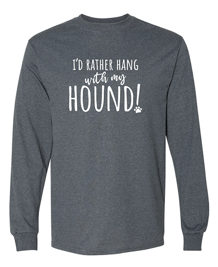 Long sleeve message tees for dog lovers by Fetching Apparel, where we donate 20% of profits to animal rescues. Go get it!