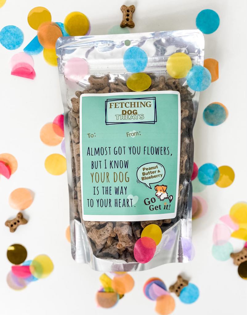 Fetching Dog Treats with a little sass! Fetching Apparel donates 20% of profits to animal rescues. Go get it!