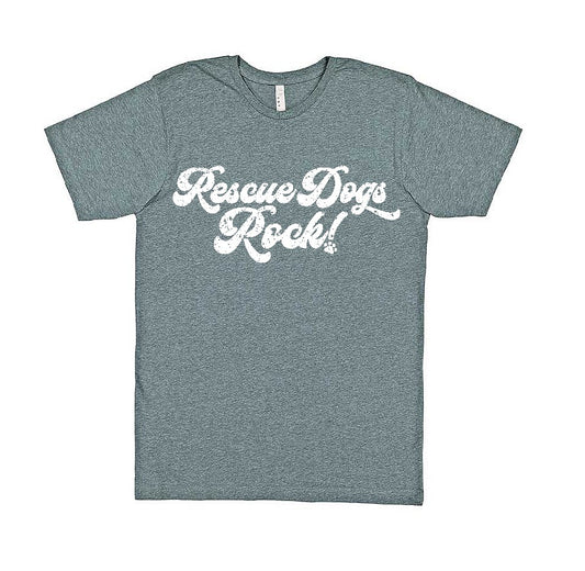 "Rescue Dogs Rock" Vintage Tee